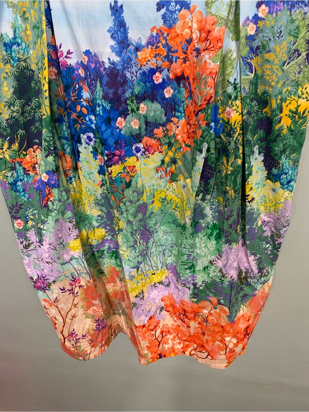 Anthropologie Sleeveless Printed Knee Length Dress Floral Large Sundress - Picture 4 of 7